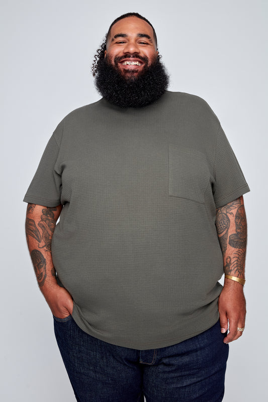 Men’s Textured Waffle Jersey Tee