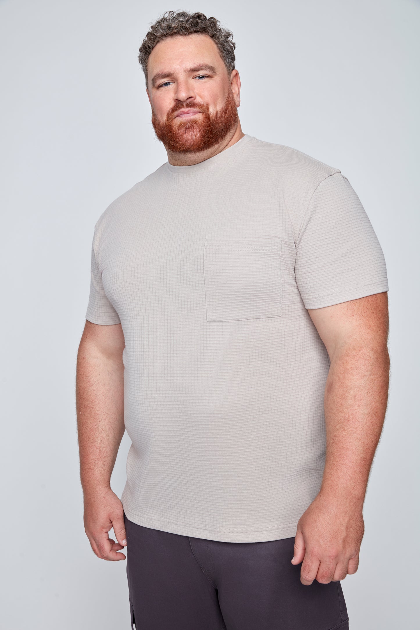 Men’s Textured Waffle Jersey Tee