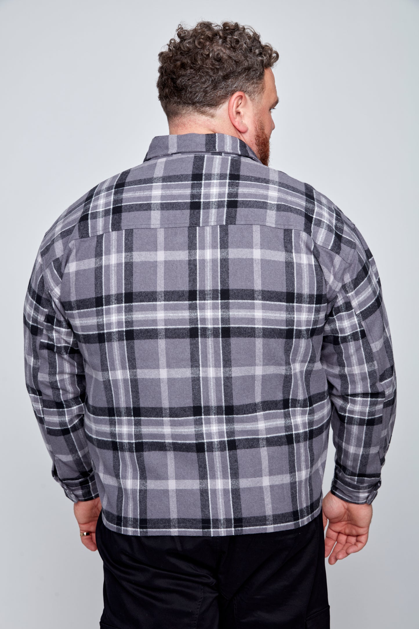 Men’s Boxy Fit Flannel Button-Front Shirt