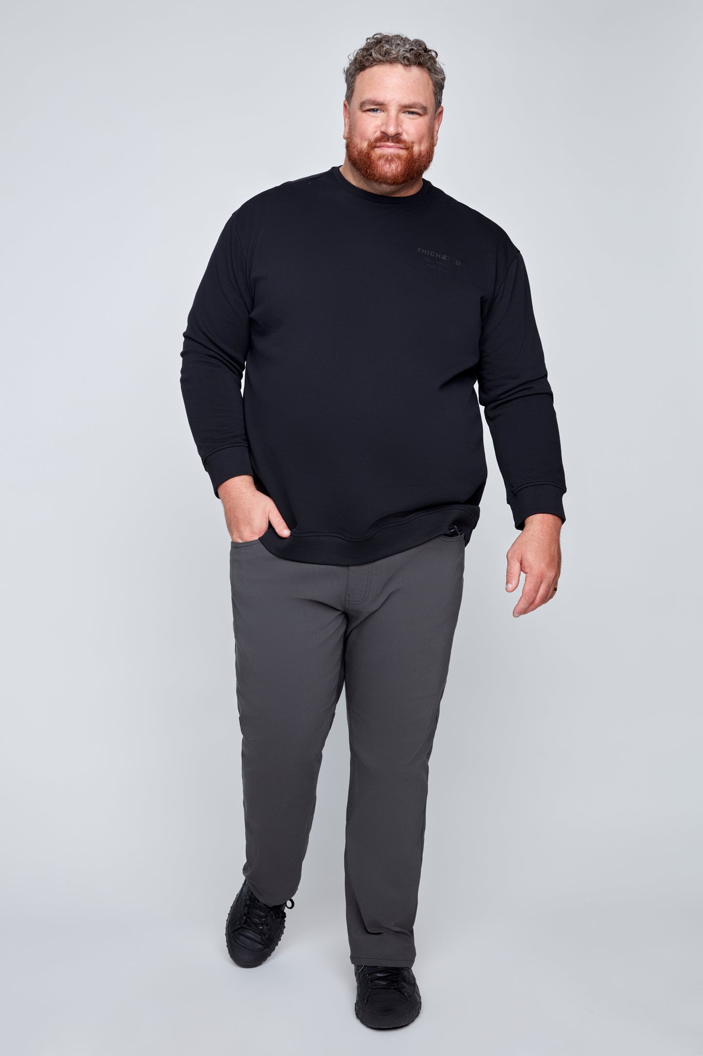 Men’s Long-Sleeve Crew-Neck Sweater