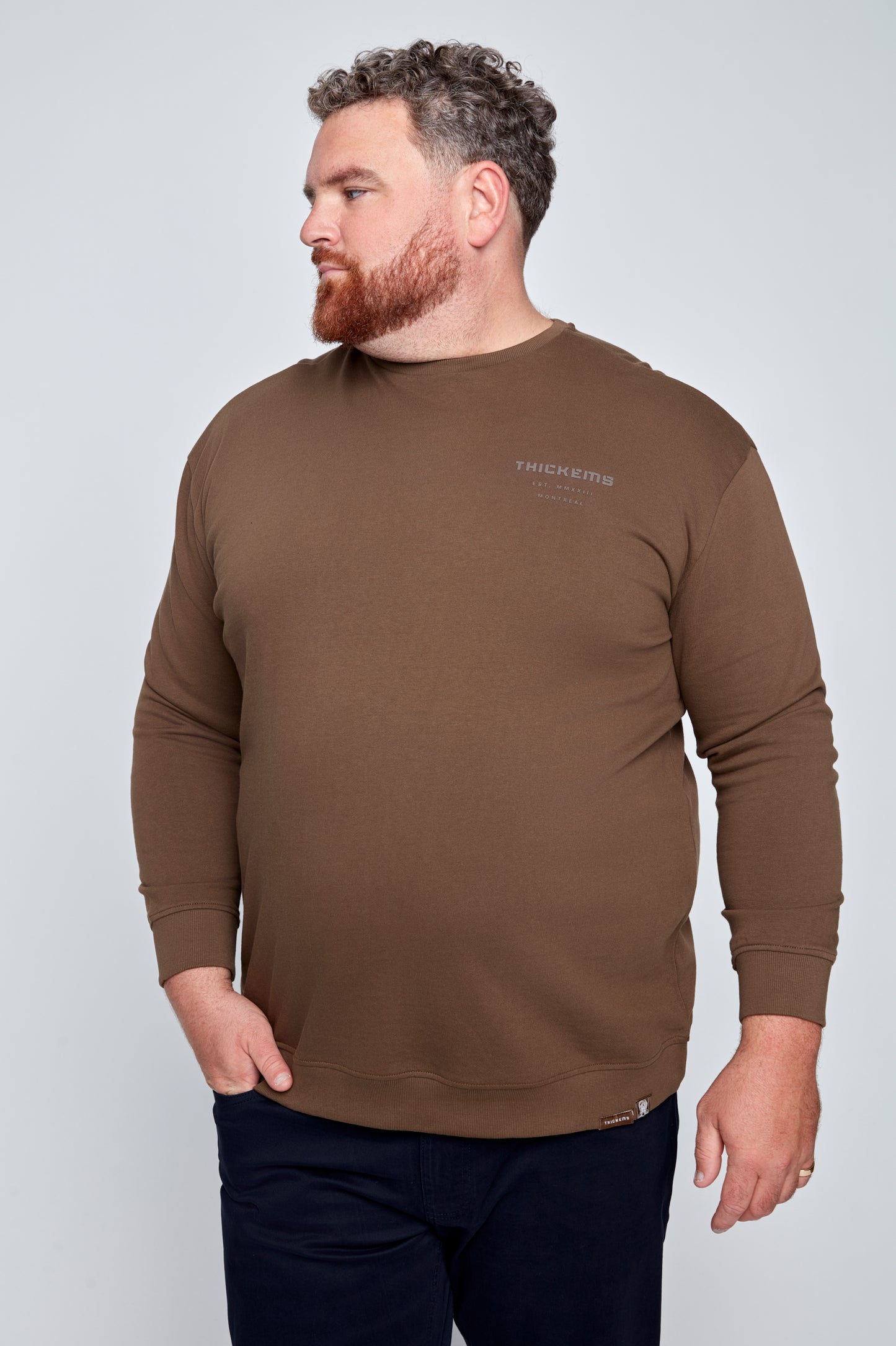 Men’s Long-Sleeve Crew-Neck Sweater