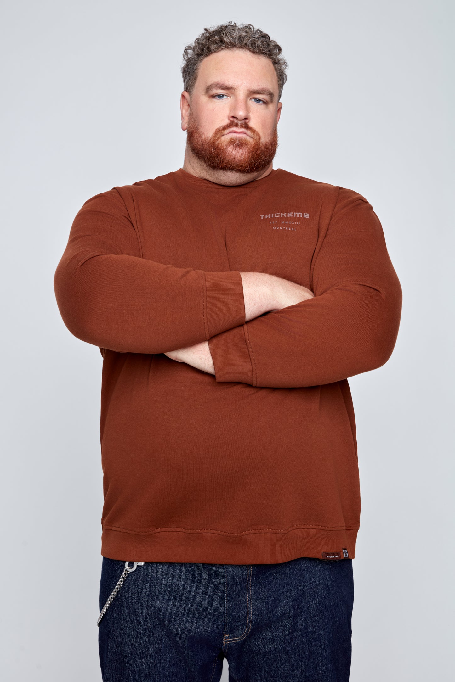 Men’s Long-Sleeve Crew-Neck Sweater