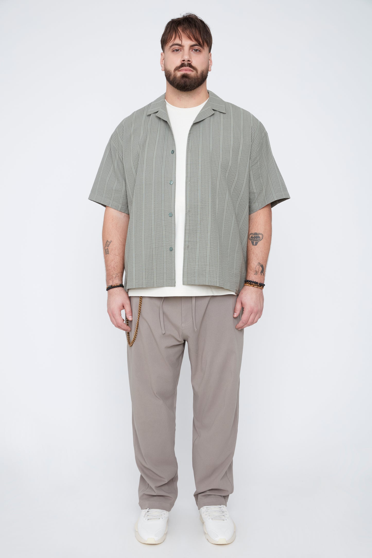 Men’s Twill Chino Pleated Pant