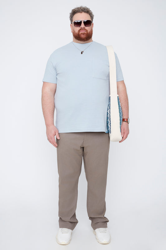 Pantalon texturé à 5 poches pour hommes