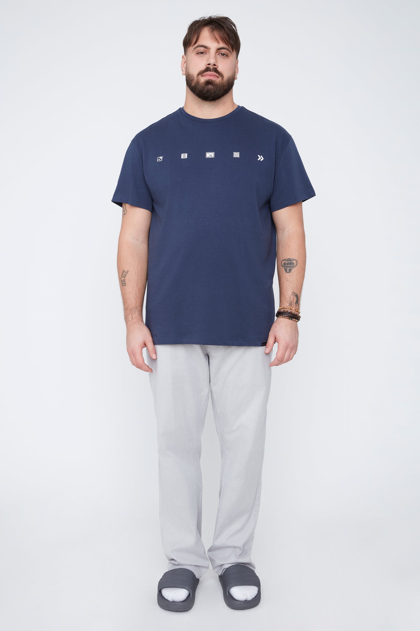 Pantalon 5 poches pour homme en coton stretch texturé