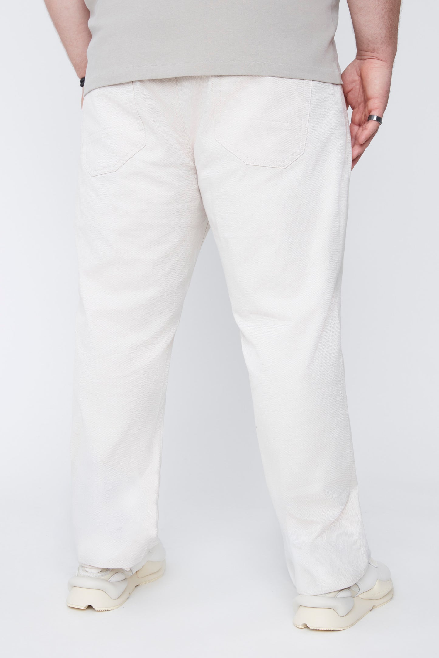 Men's Textured Stretch Cotton 5-Pocket Pant
