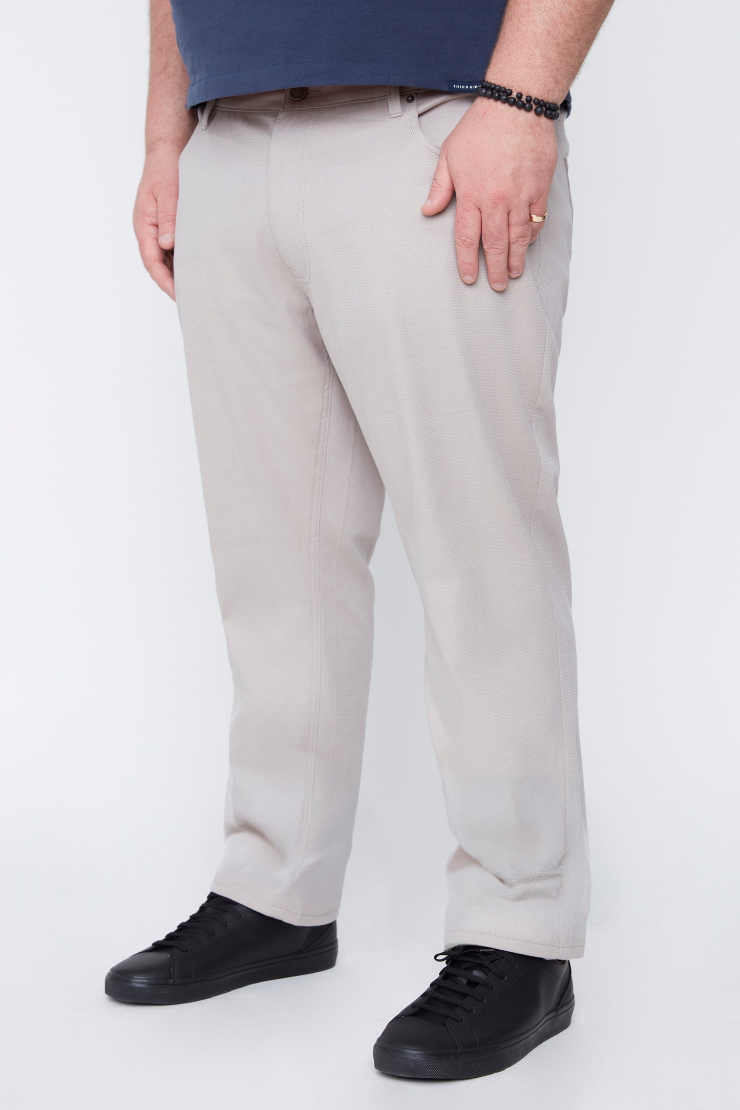 Men's Textured Stretch Cotton 5-Pocket Pant