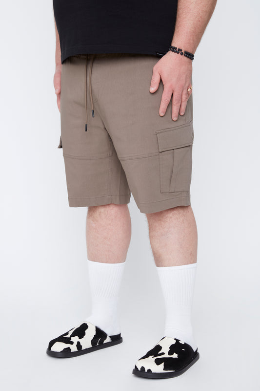 Short cargo pour homme à enfiler avec poches zippées