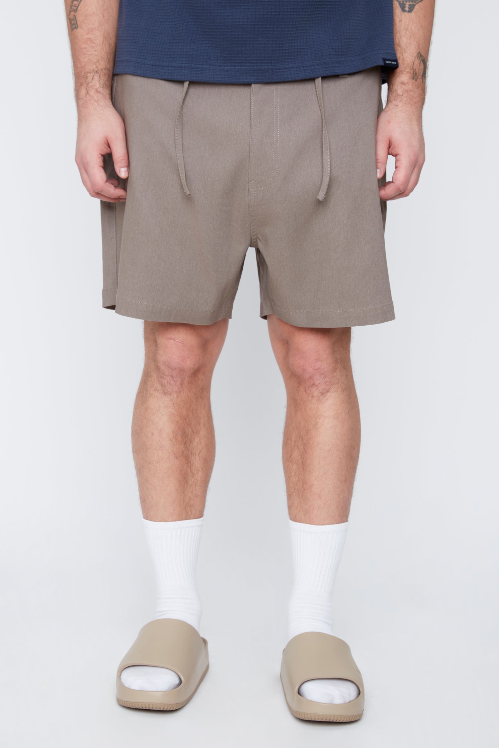 Men's Textured Chino Shorts for Big & Tall | THICKEMS – Thickems