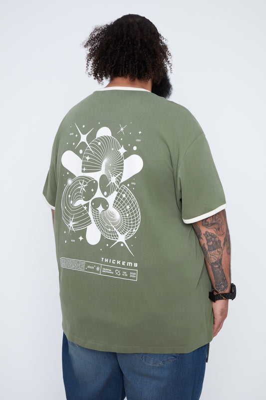 T-shirt graphique mécanique céleste pour homme