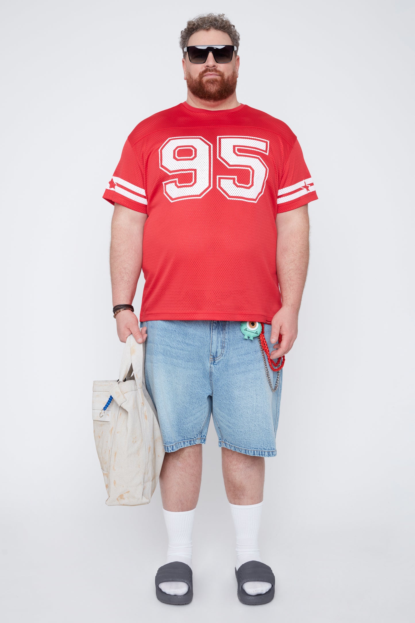 T-shirt à col rond style universitaire pour homme