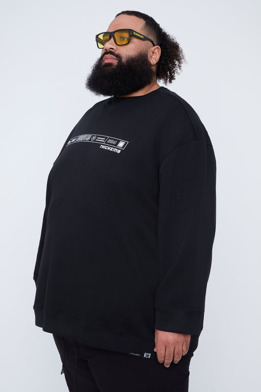Sweat-shirt à col rond pour homme avec motif