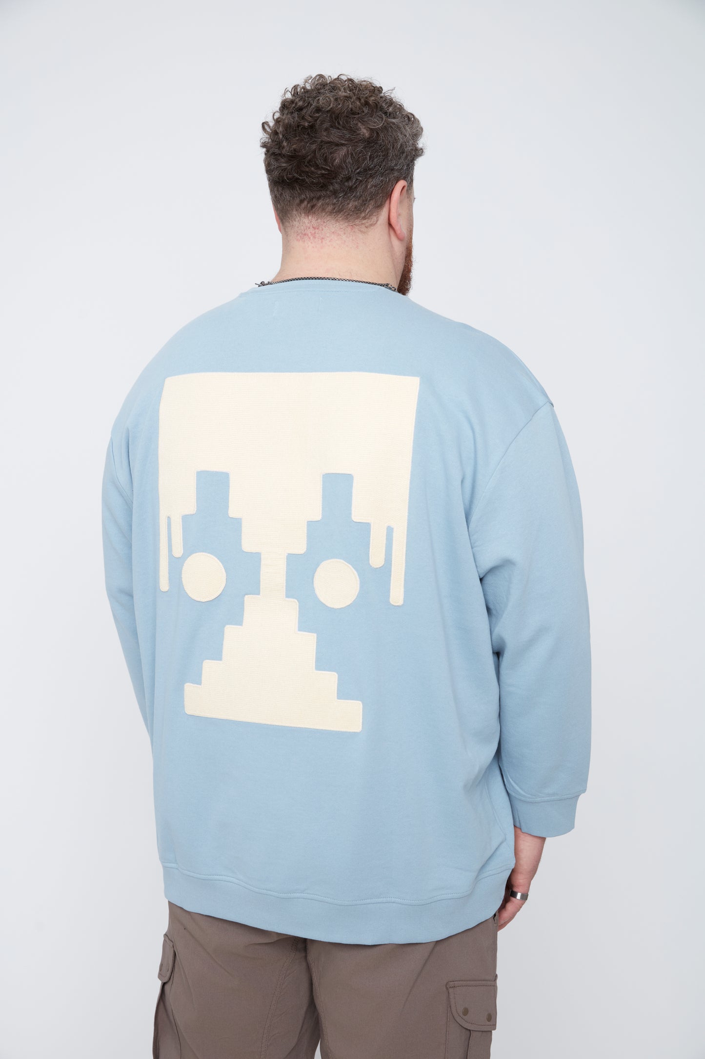 Graphic French Terry Crew Neck Sweatshirt