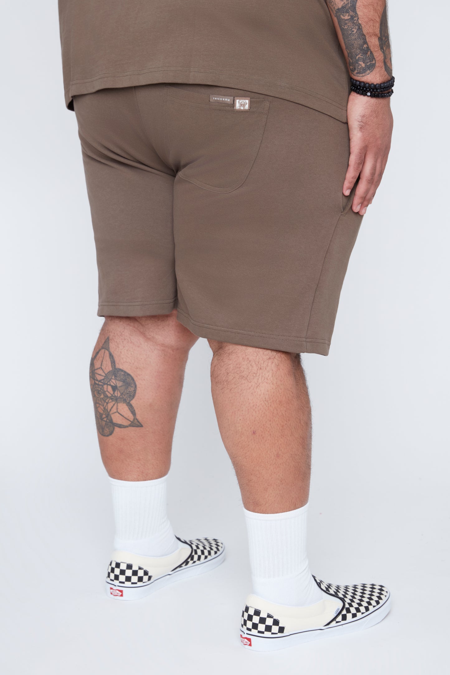 Short molleton homme coupe décontractée