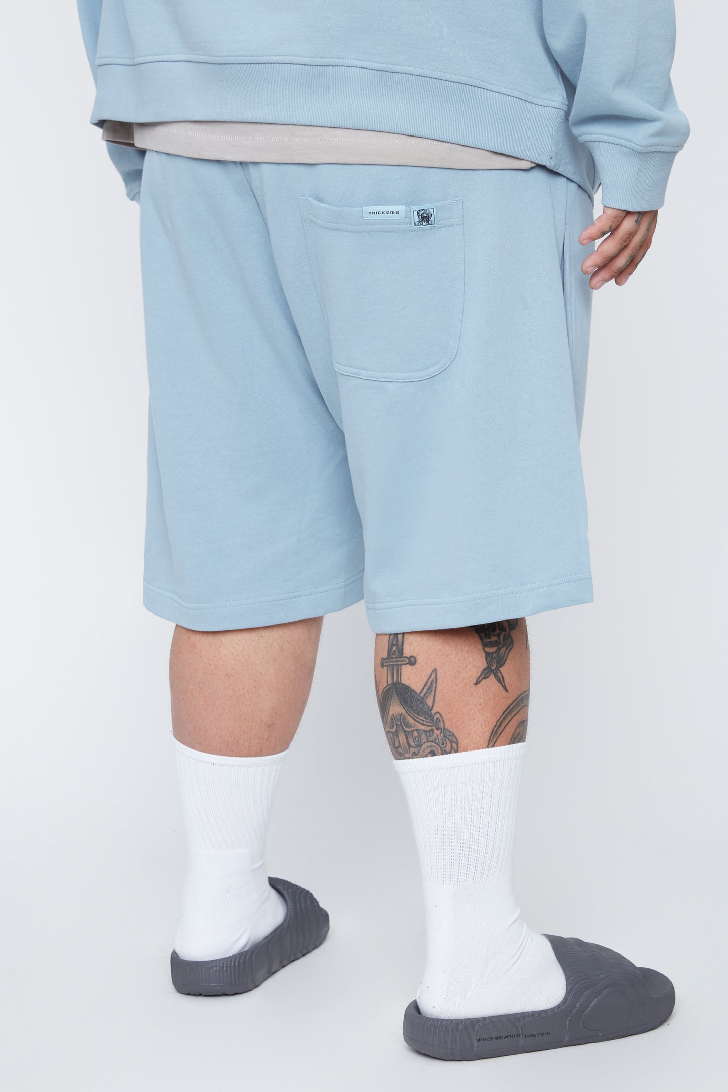 Short en molleton de coupe décontractée pour homme