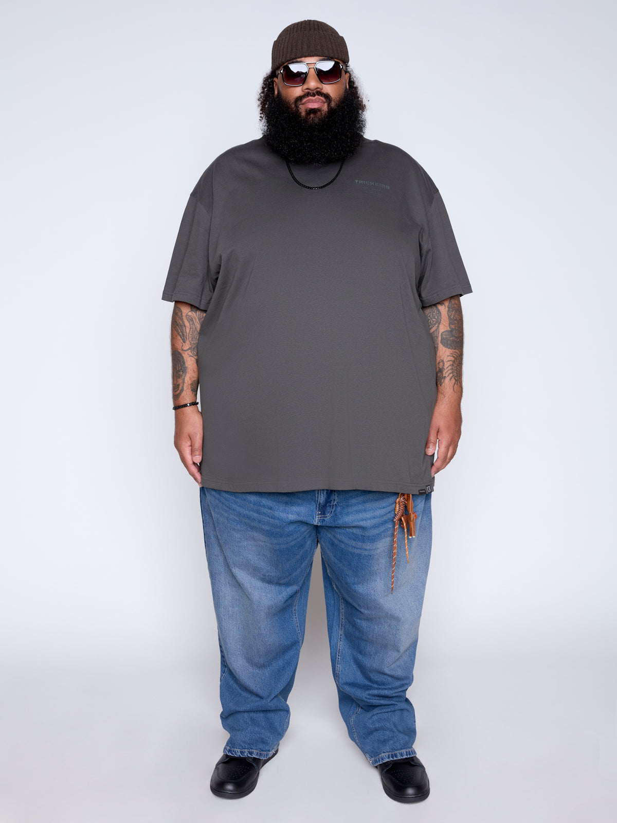 T-shirt ras du cou épais avec imprimé graphique