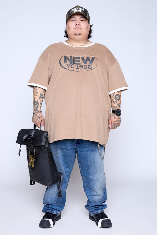 New YC 1990 Ringer Graphic Tee