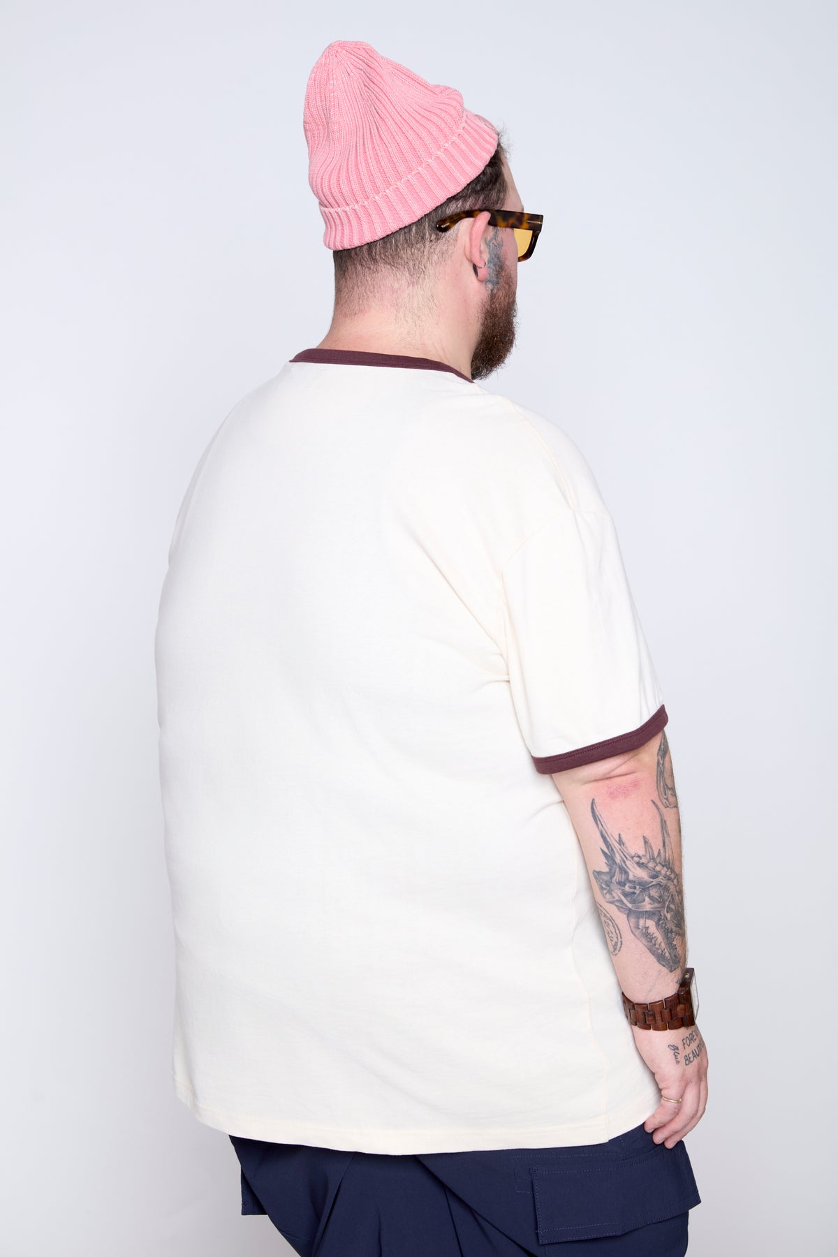 Contrast Ringer Crew Neck Tee