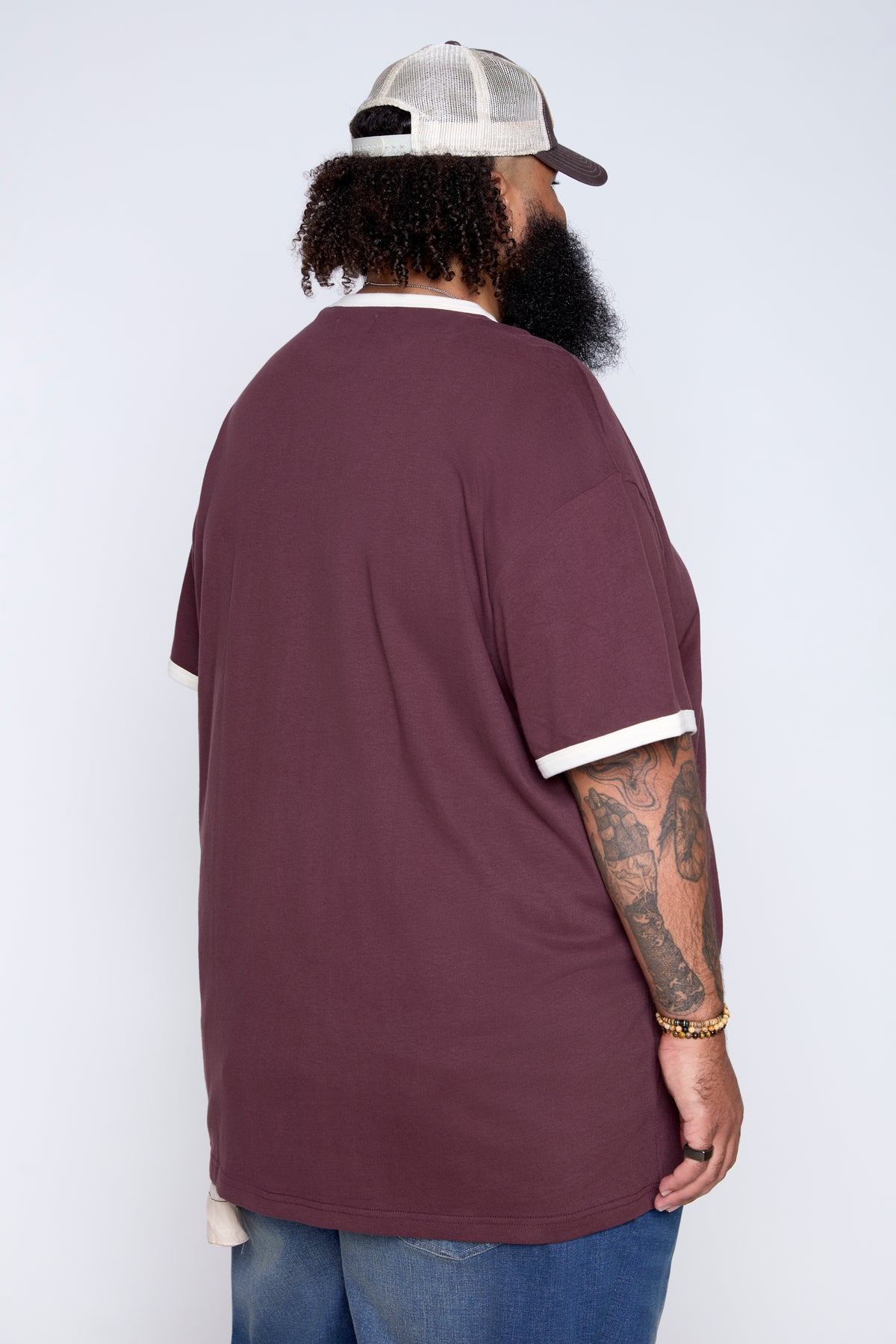 Contrast Ringer Crew Neck Tee
