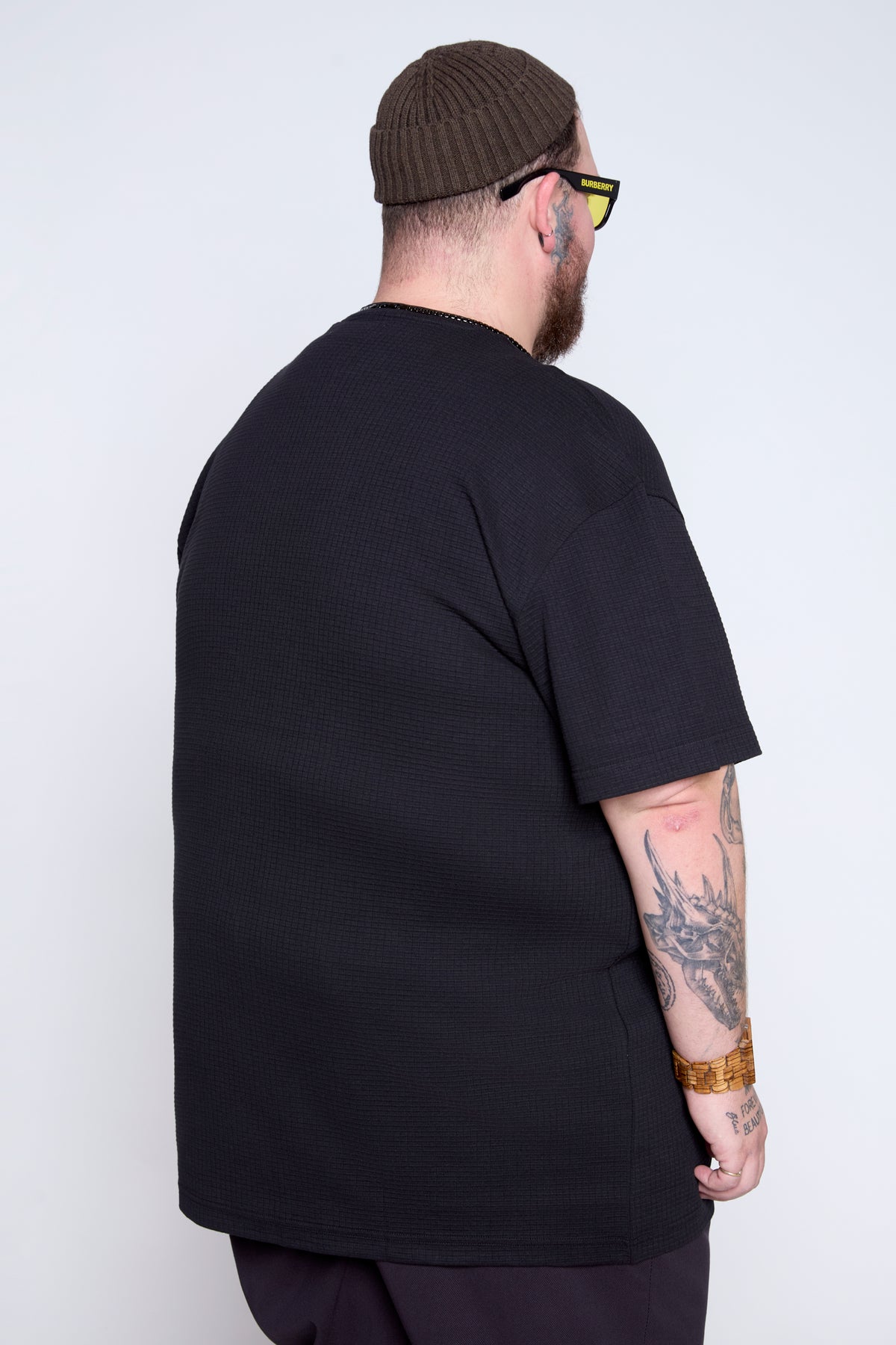 Textured Knit Pocket Tee