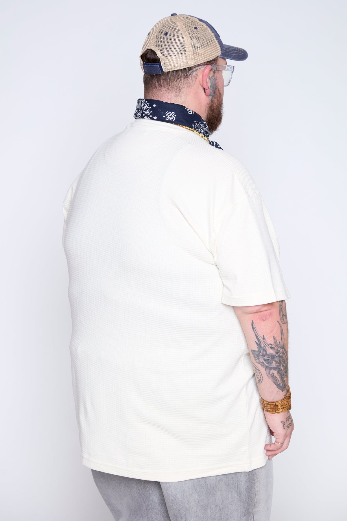 Textured Knit Pocket Tee