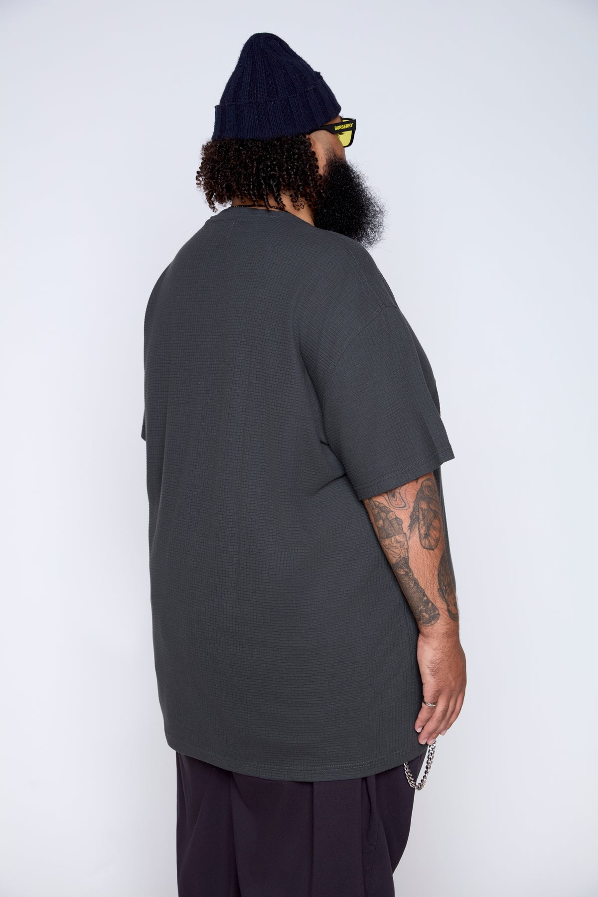 Textured Knit Pocket Tee