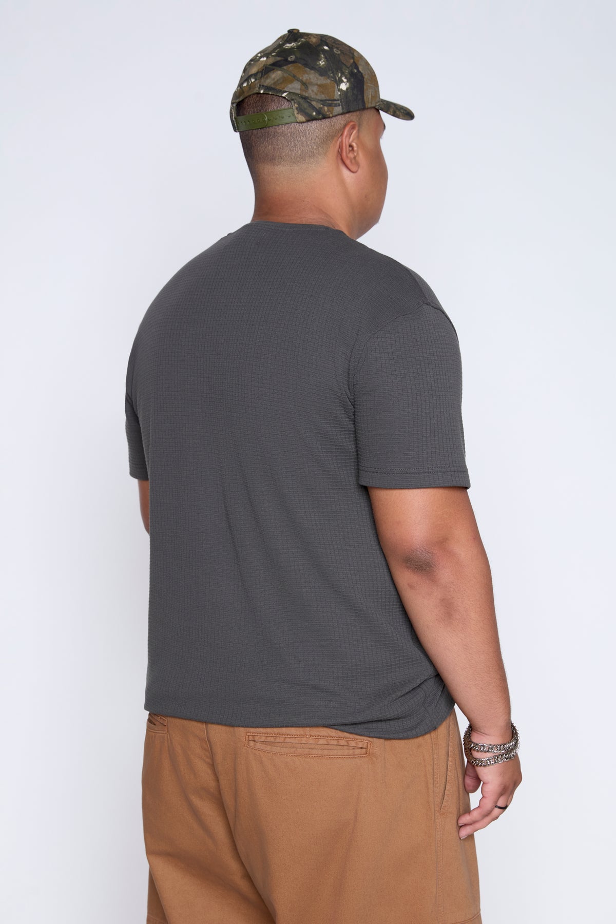 Textured Knit Pocket Tee