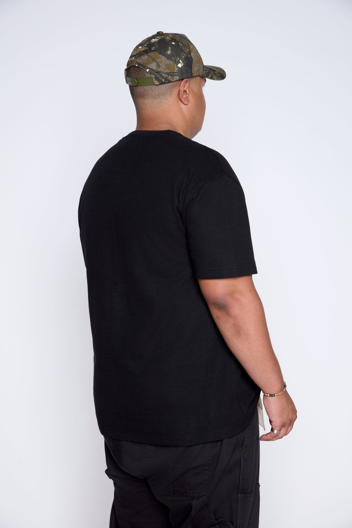 Heavyweight Textured Short Sleeve Henley