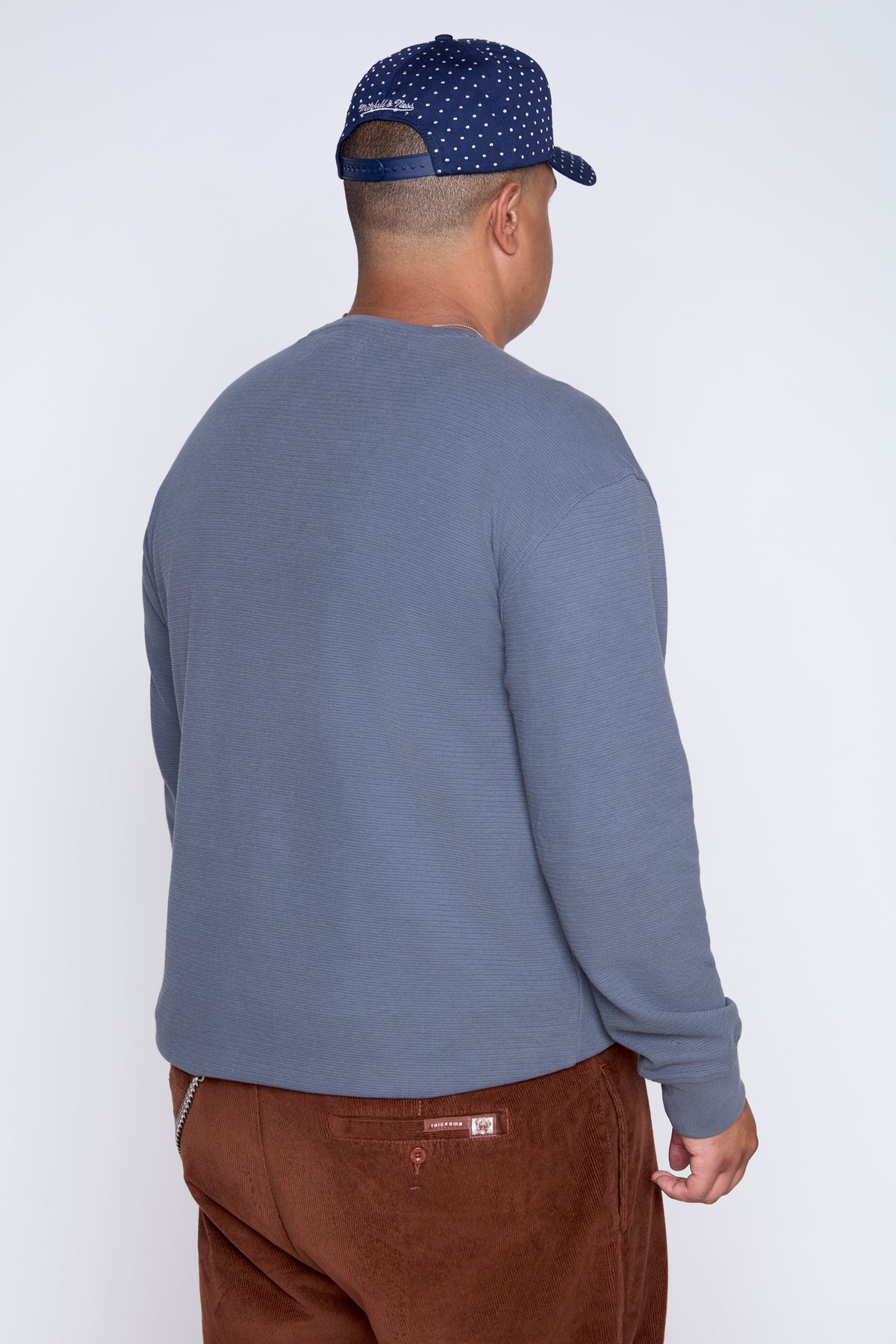 Textured Long Sleeve Henley