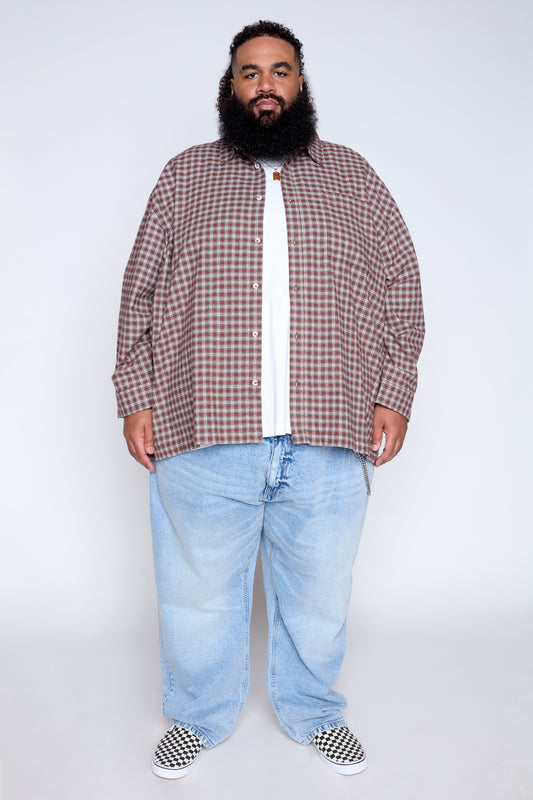 Brushed Flannel Plaid Shirt