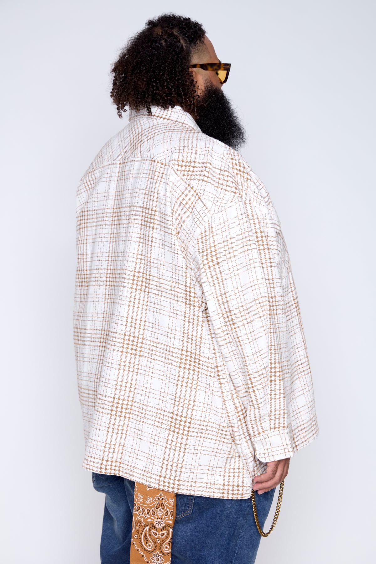 Twill Plaid Overshirt