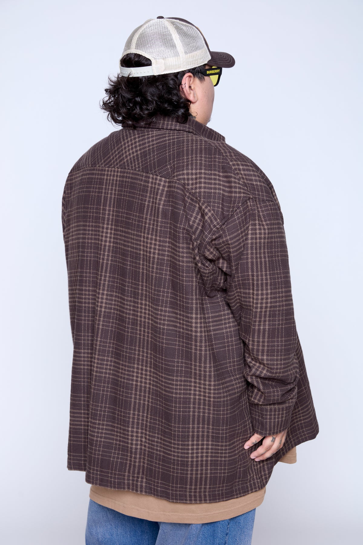 Twill Plaid Overshirt