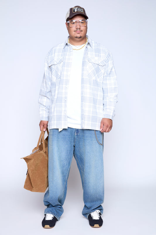 Twill Plaid Overshirt