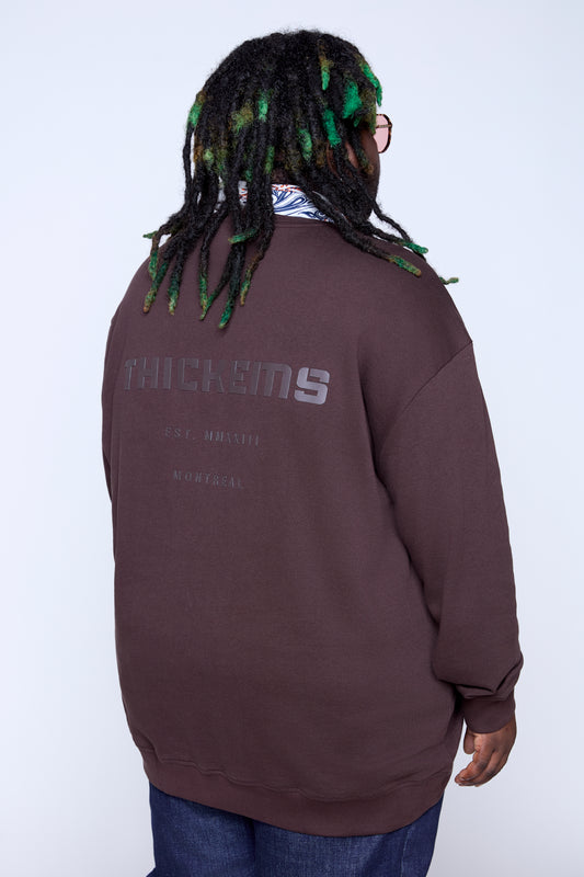 Sweat-shirt ras du cou en molleton