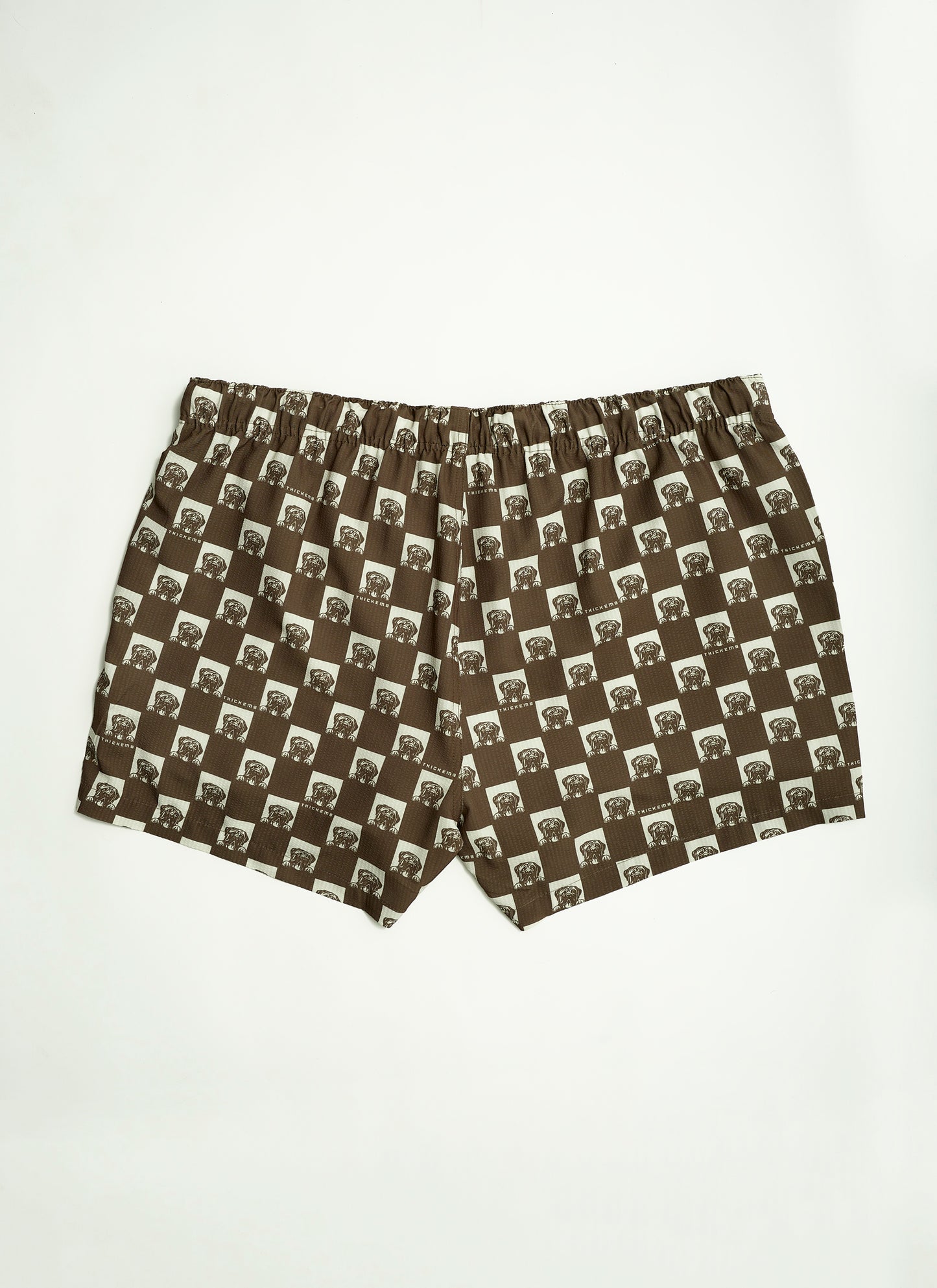 Short de bain Volley en seersucker à carreaux pour homme
