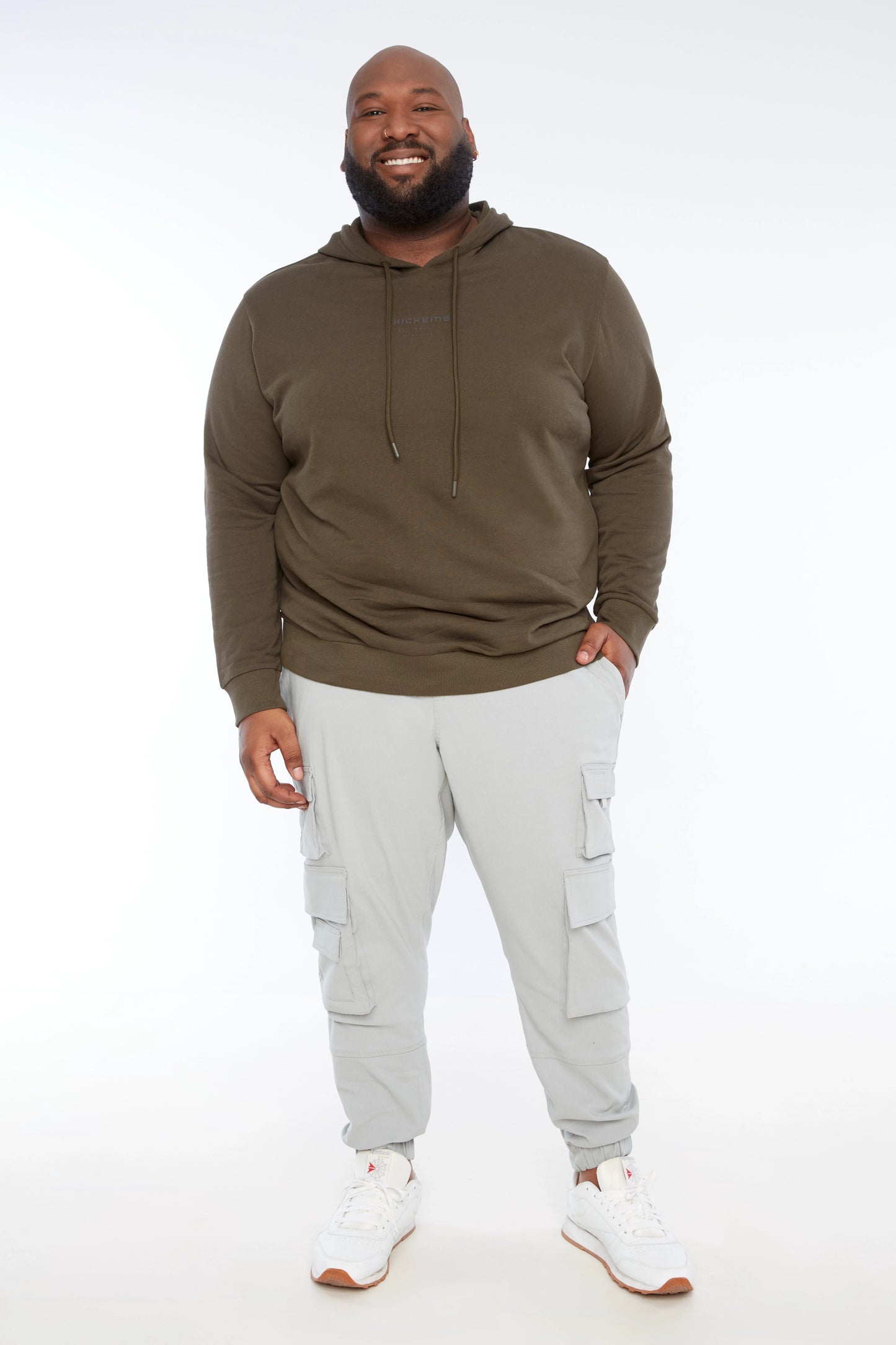 Men's Long Sleeve Pop-Over Hoodie
