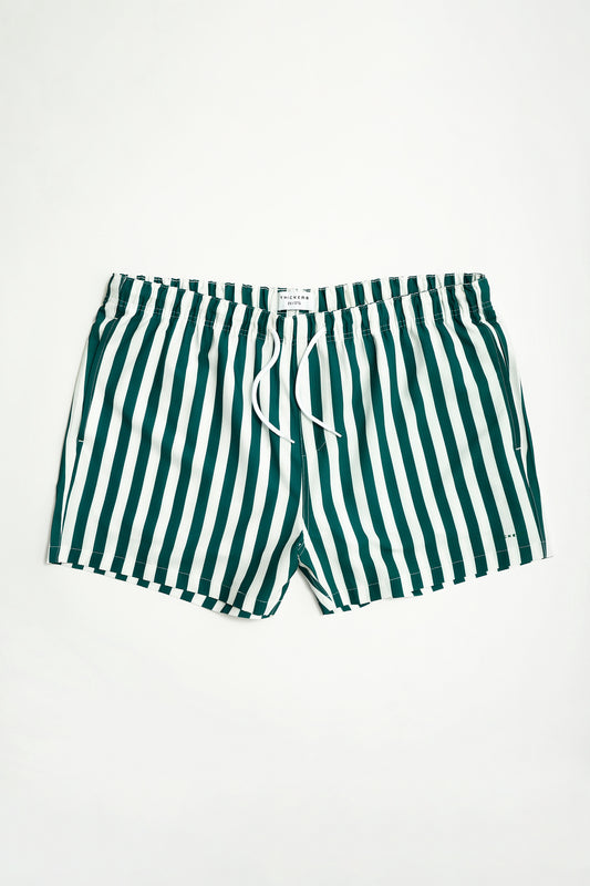 Short de bain pour homme en seersucker rayé