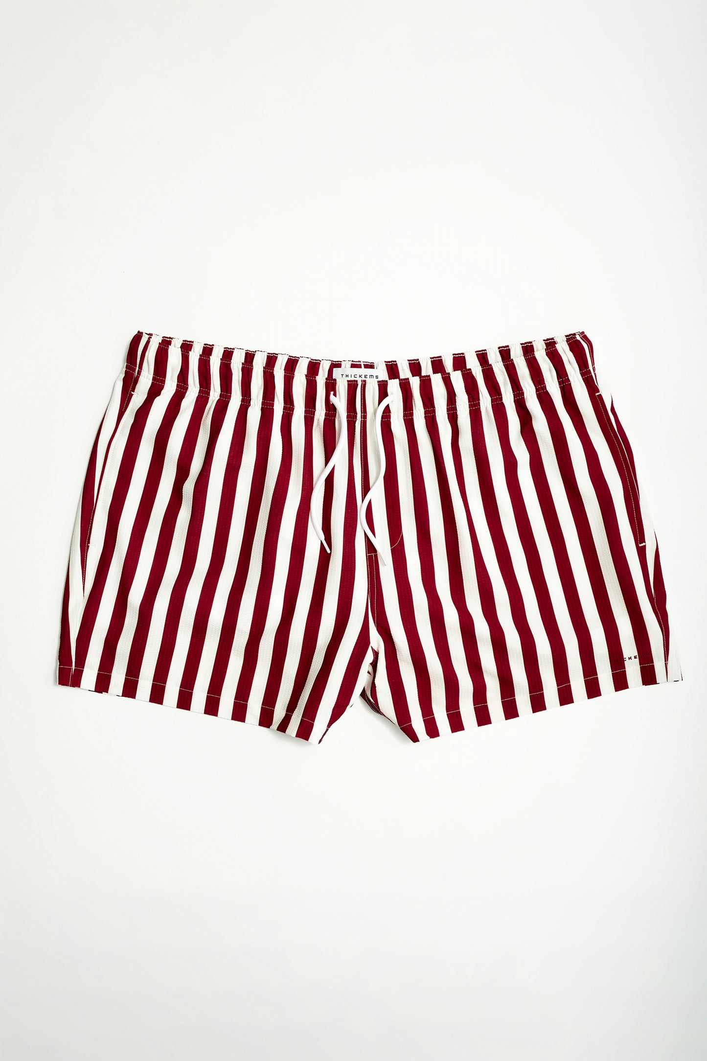 Short de bain pour homme en seersucker rayé