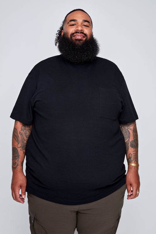 Men’s Textured Waffle Jersey Tee