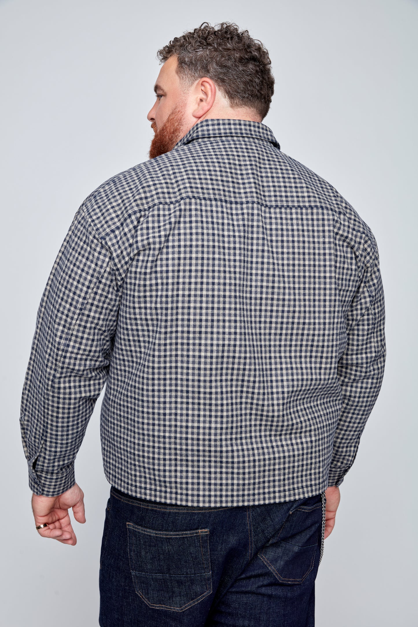Men’s Boxy Fit Flannel Button-Front Shirt
