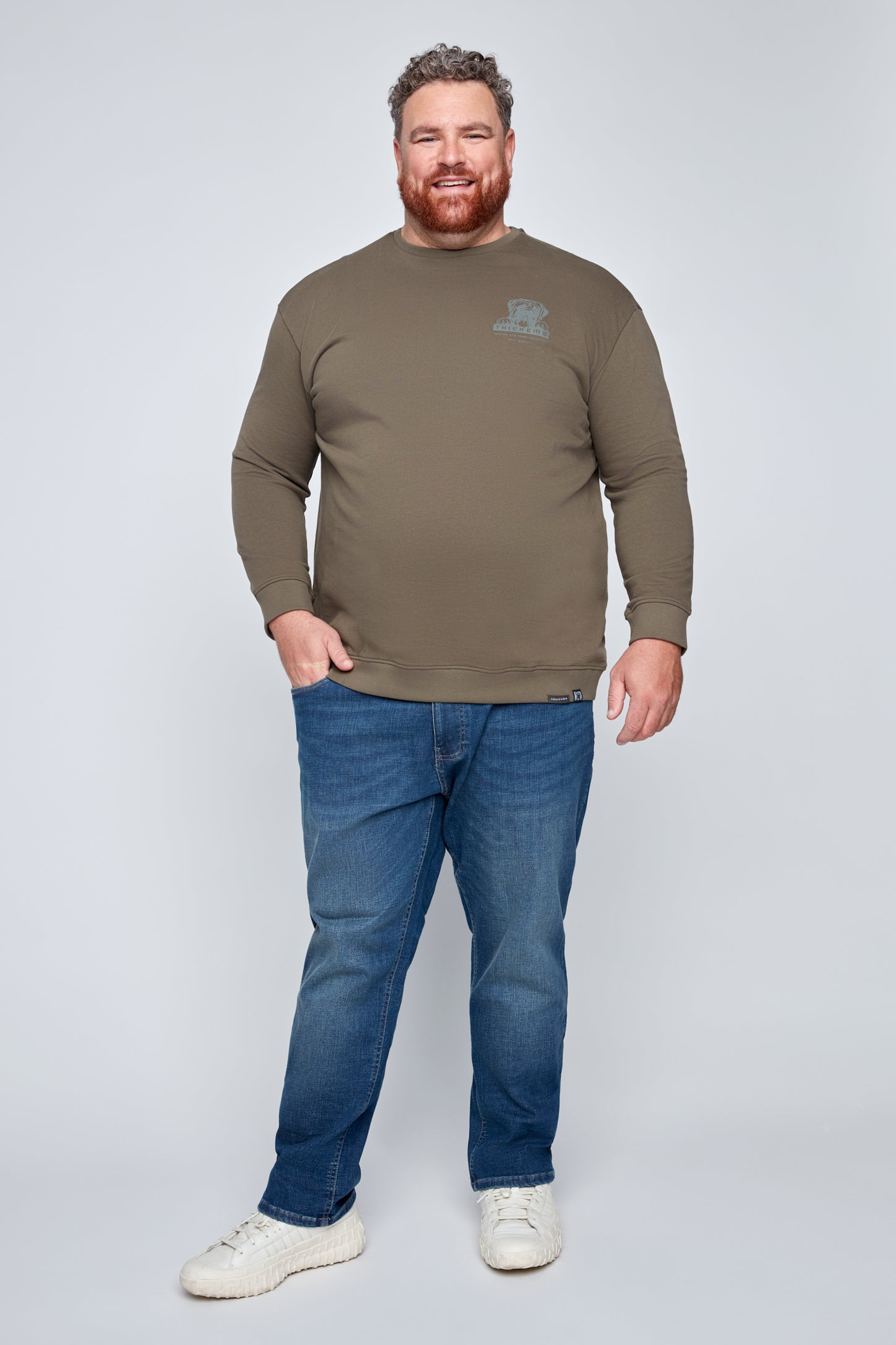 Men’s Long-Sleeve Crew-Neck Sweater
