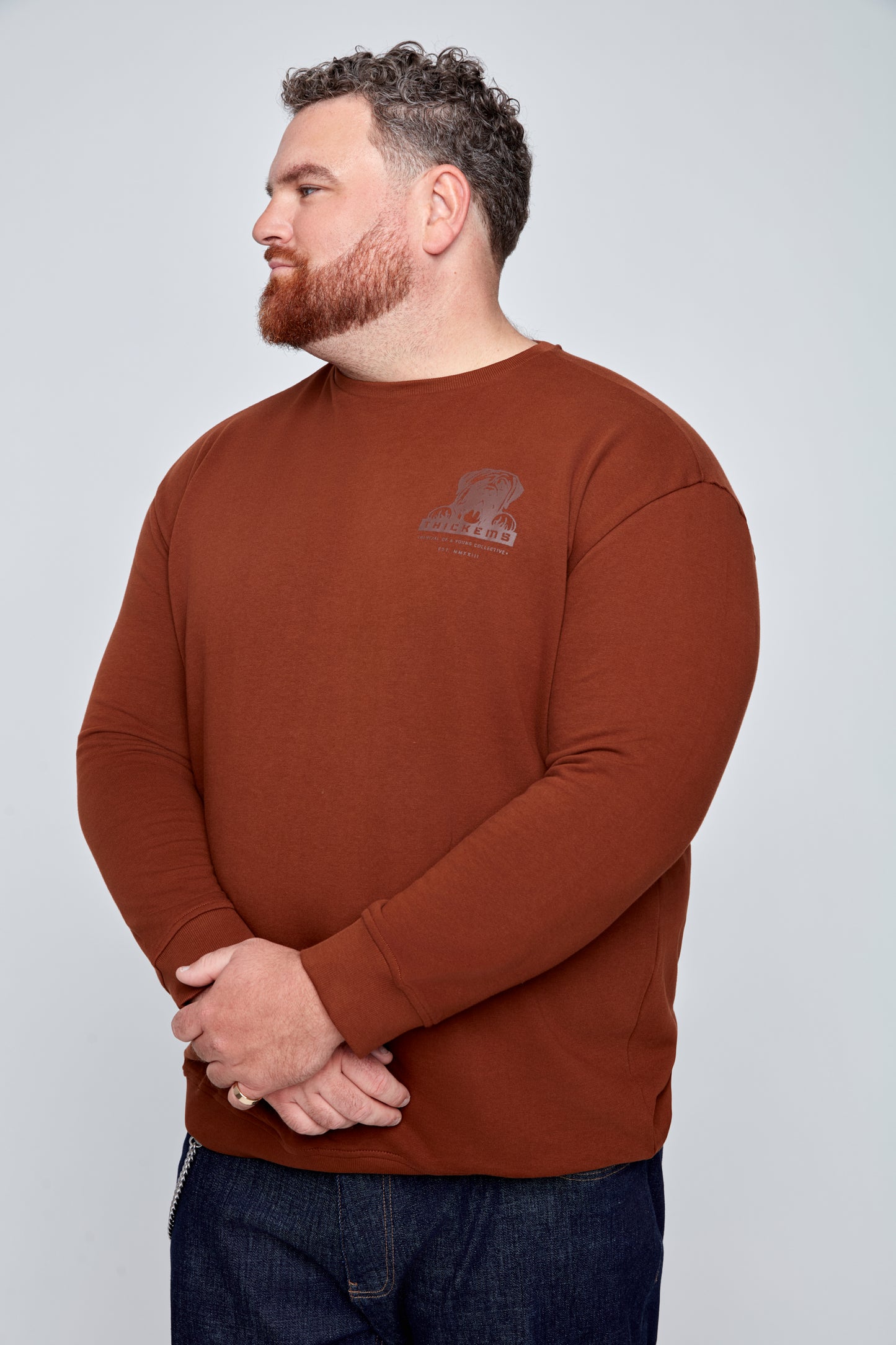 Men’s Long-Sleeve Crew-Neck Sweater