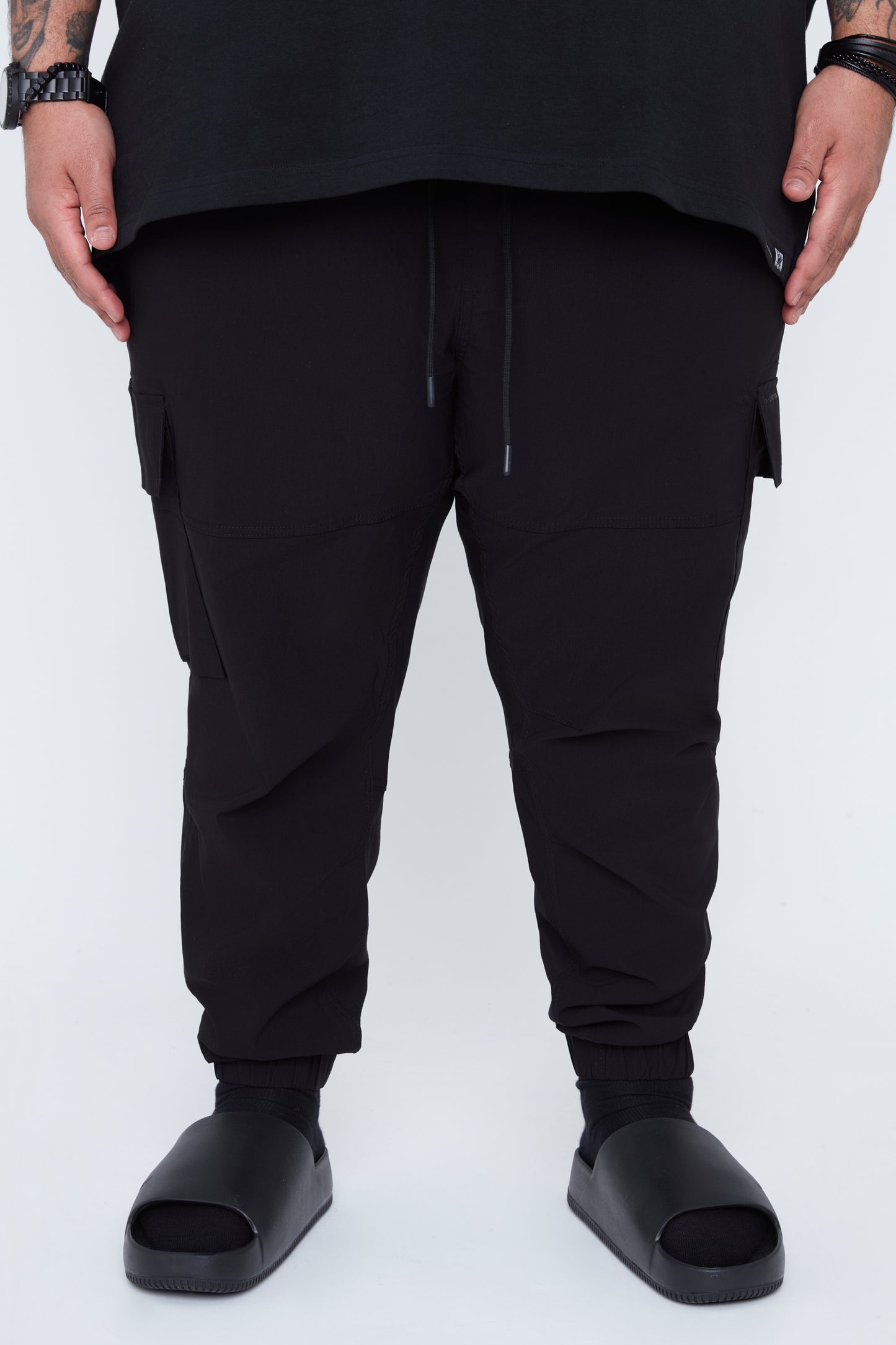 Pantalon de jogging cargo à enfiler Rip Stop pour hommes