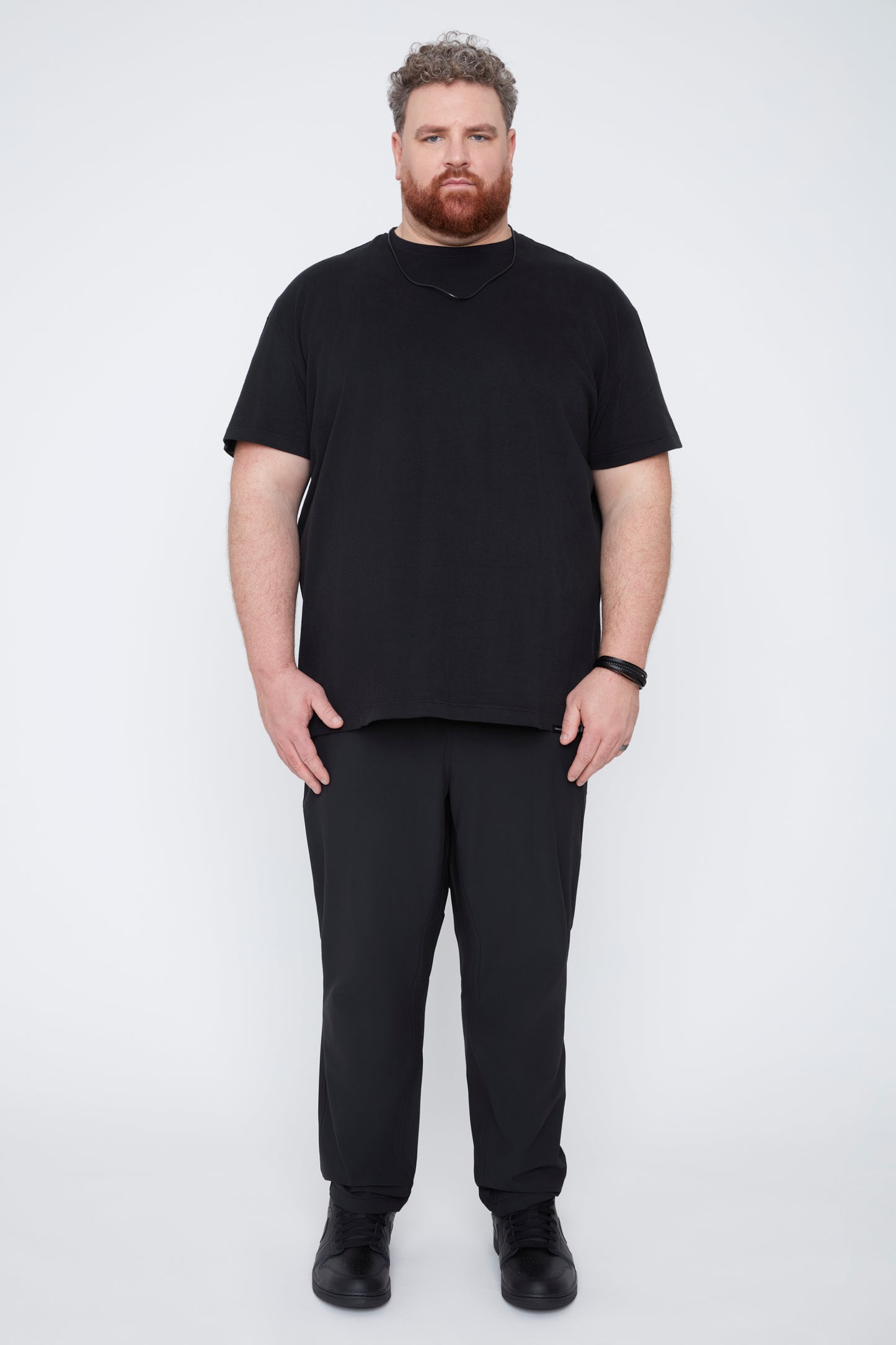 Pantalon à enfiler en maille chaîne pour homme