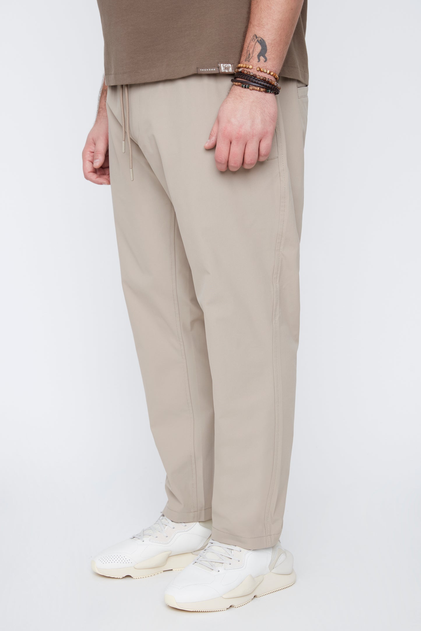 Pantalon à enfiler en maille chaîne pour homme