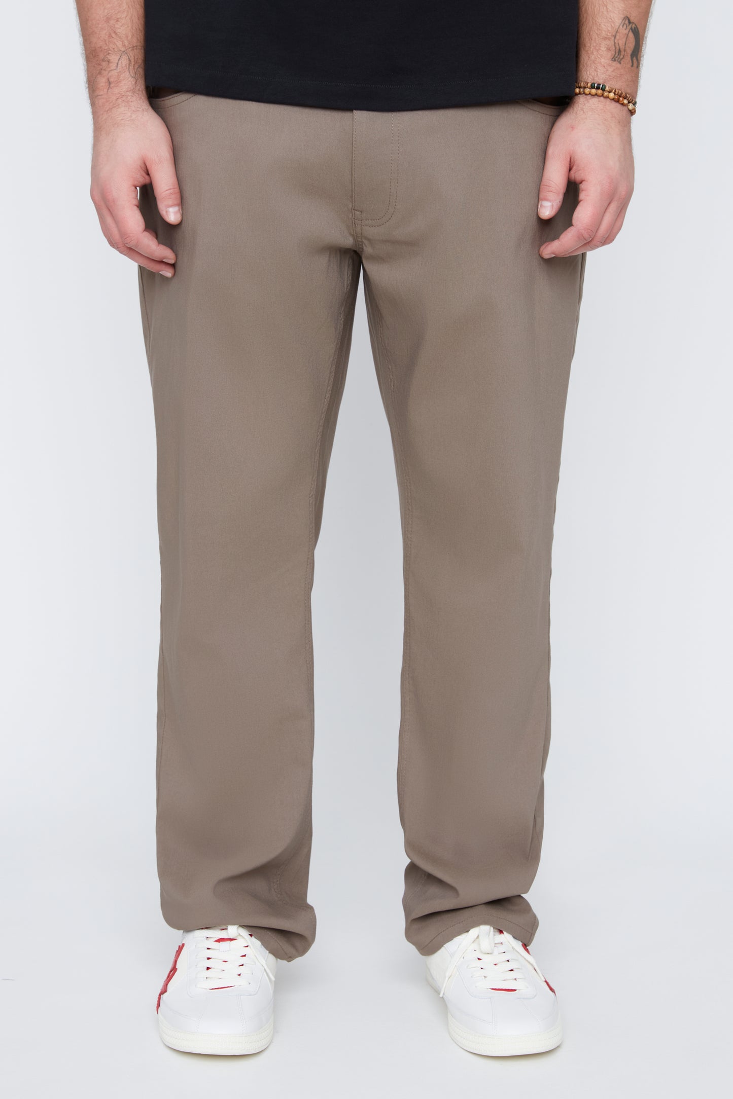 Pantalon uni 5 poches pour homme