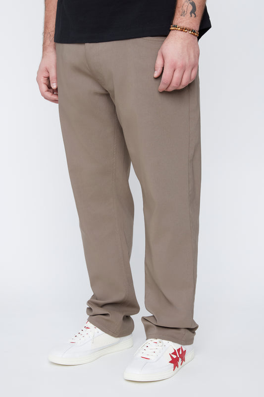 Pantalon uni 5 poches pour homme