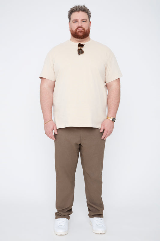 Pantalon texturé à 5 poches pour hommes