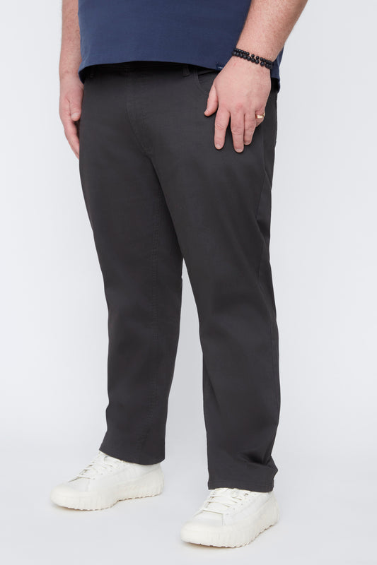Pantalon 5 poches en coton mélangé pour homme