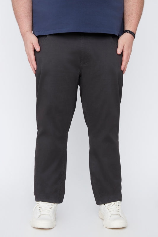 Pantalon 5 poches en coton mélangé pour homme